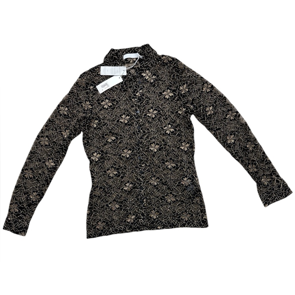 Anne Fontaine NWT Intricate Romantic Sheer Lace Blouse, Sz 40 (6-8) - Picture 6 of 8